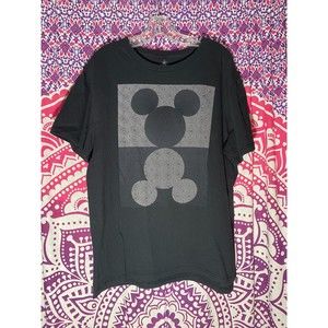 Disney Mickey Mouse Shirt XL Black White